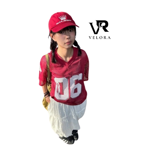 Quần Baggy Nam Kết Hợp Áo Vải Lưới Chữ V