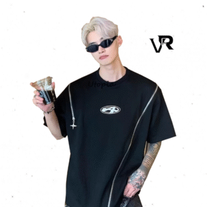 Áo Thun Khóa Kéo Zip Kim Loại